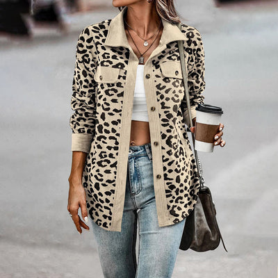 Bailee - Trendy Leopard Print Jacket for Women