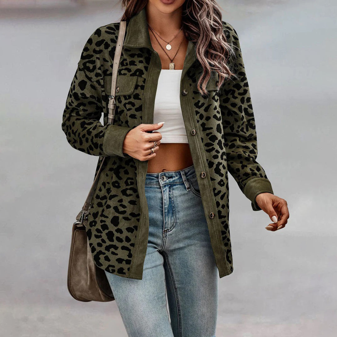 Bailee - Trendy Leopard Print Jacket for Women