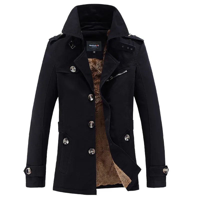 Michiel Winter Trench Coat | Stylish & Warm Winter Coat with Plush Lining