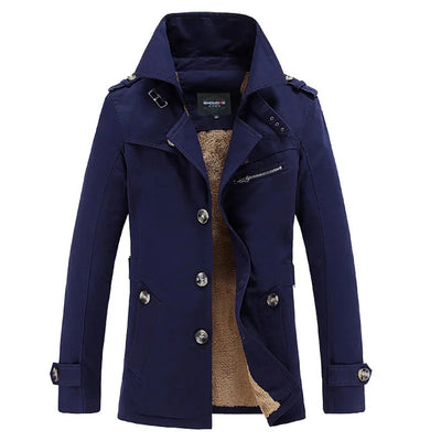 Michiel Winter Trench Coat | Stylish & Warm Winter Coat with Plush Lining