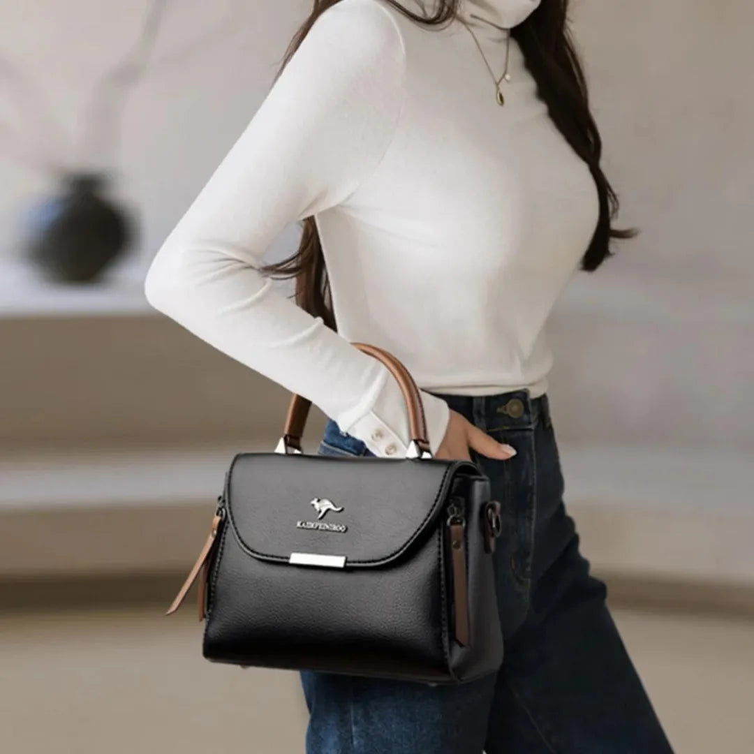 Luxury Designer PU Leather Crossbody Messenger Bag for Women