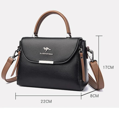 Luxury Designer PU Leather Crossbody Messenger Bag for Women