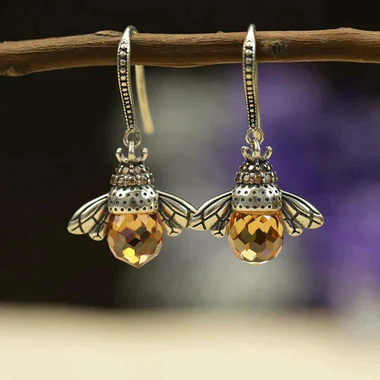 Queen Bee Drop Earrings | Elegant Statement Earrings