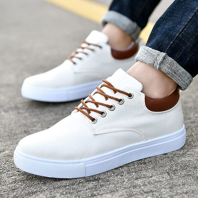 David™ Canvas Sneakers | Stylish Men's Sneakers with White Sole