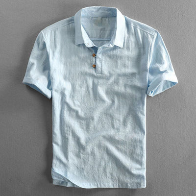 Bastian Men’s Linen Polo Shirt