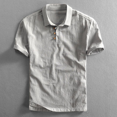 Bastian Men’s Linen Polo Shirt