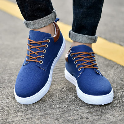 David™ Canvas Sneakers | Stylish Men's Sneakers with White Sole