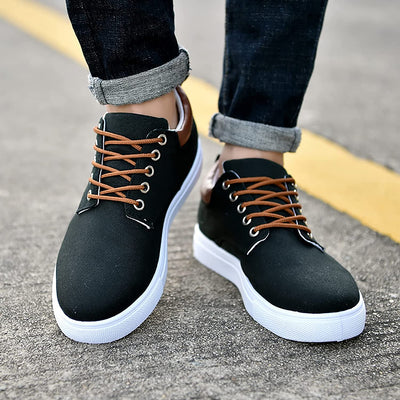 David™ Canvas Sneakers | Stylish Men's Sneakers with White Sole