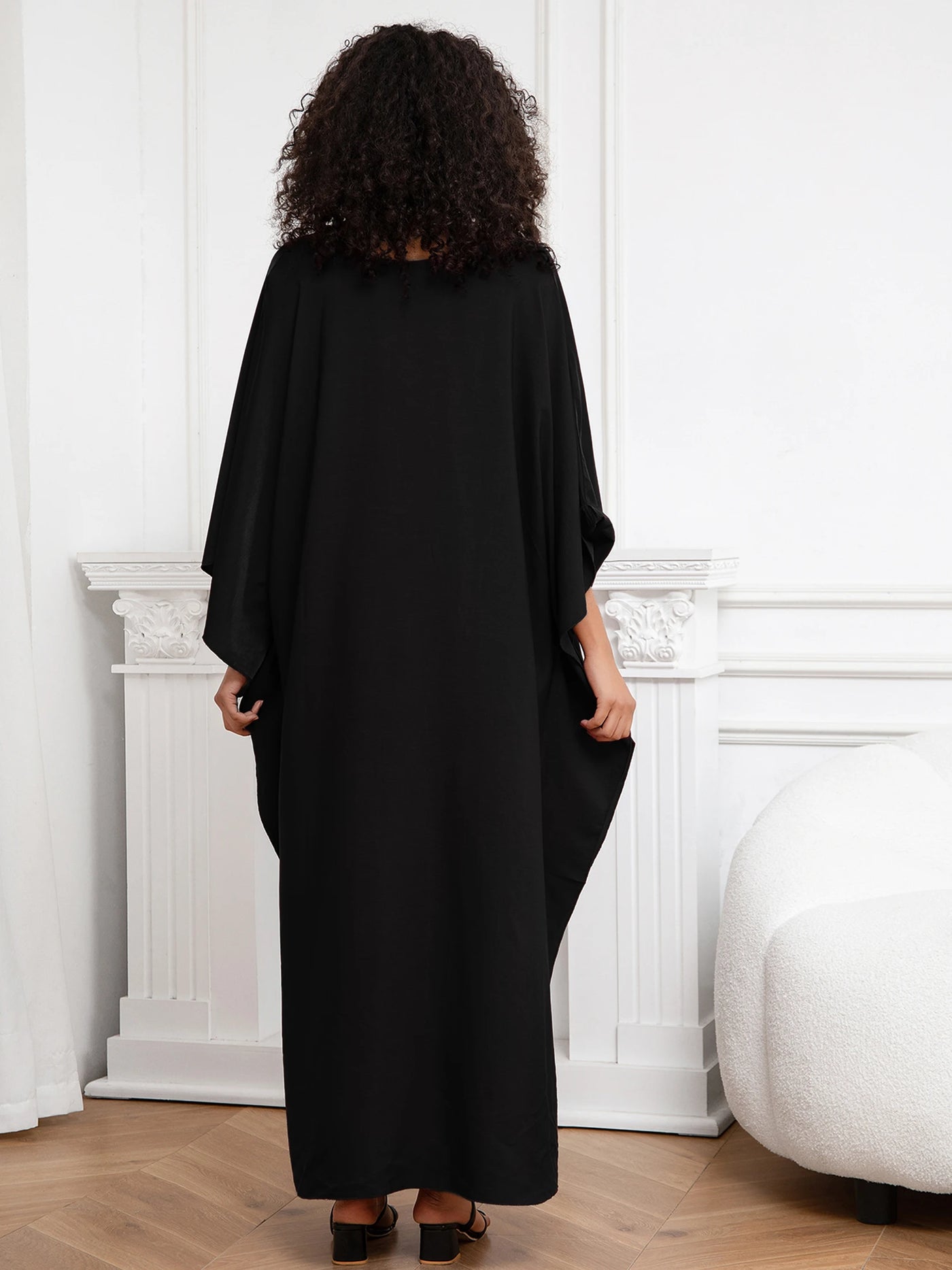 Batwing Sleeve Loose Women Maxi Dress