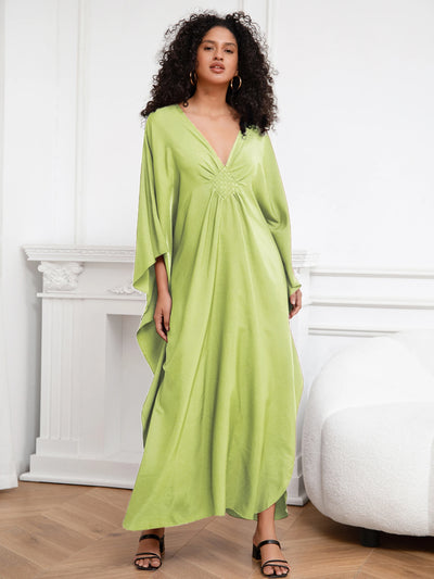 Batwing Sleeve Loose Women Maxi Dress