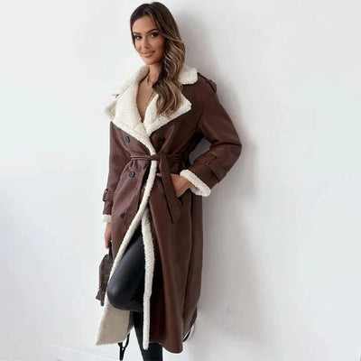 Elena™ – Long Coat for Elegant Winter Warmth and Style