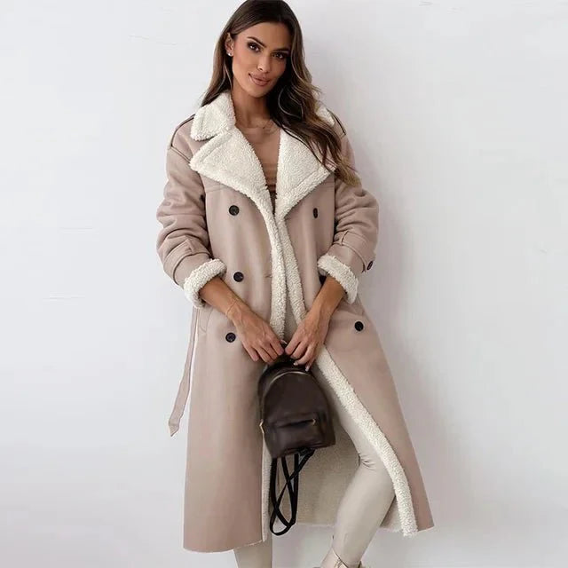 Elena™ – Long Coat for Elegant Winter Warmth and Style