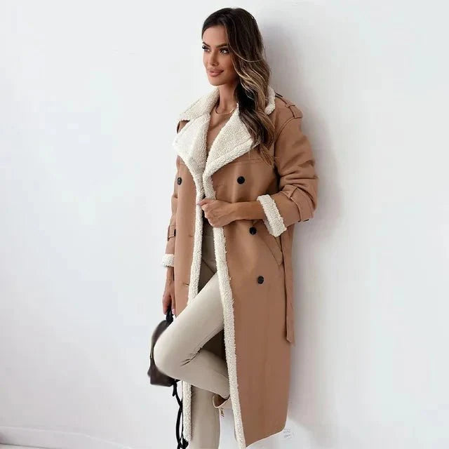 Elena™ – Long Coat for Elegant Winter Warmth and Style