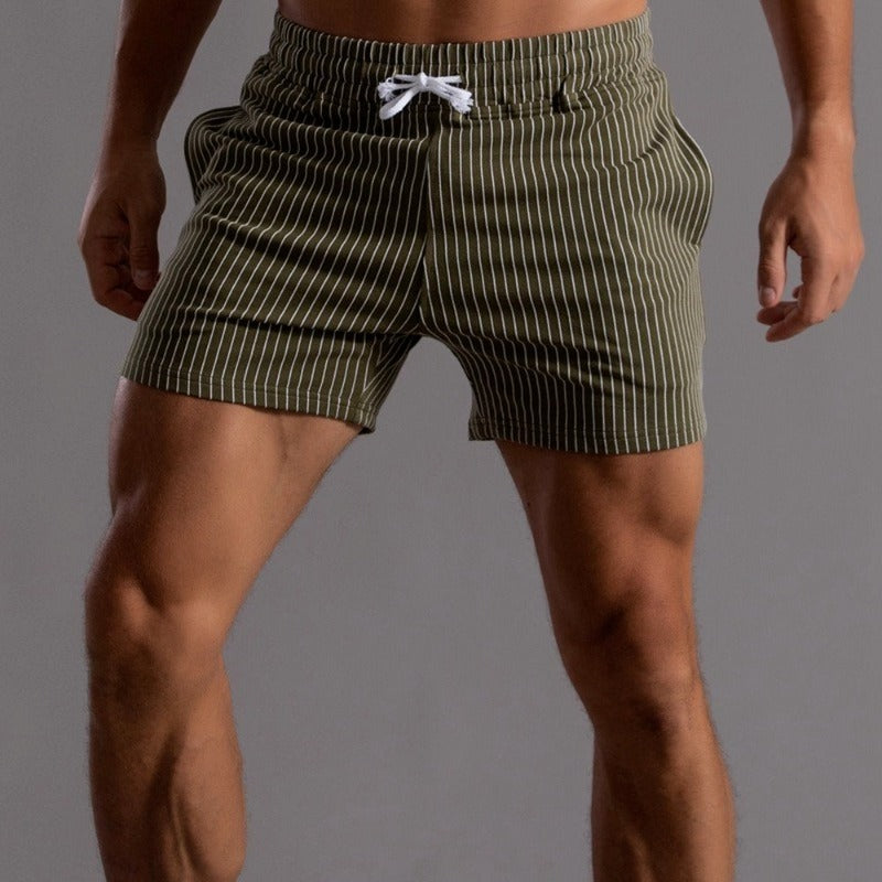 Axel Fit Shorts | Comfortable & Stylish Drawstring Striped Shorts