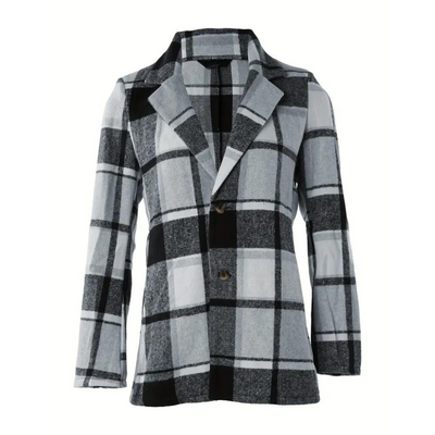 ELIISA – Stylish Women's Plaid Blazer