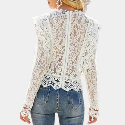 Elegant Women's Lace Blouse