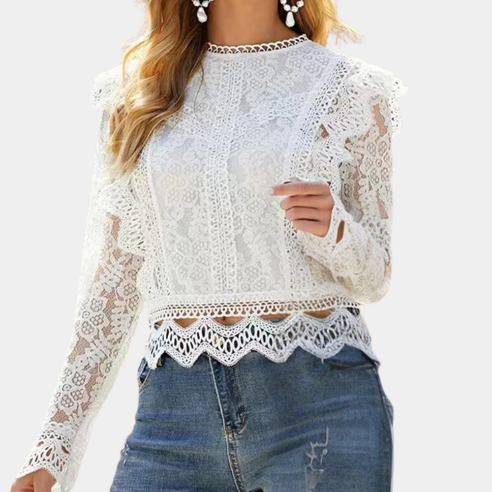 Elegant Women's Lace Blouse