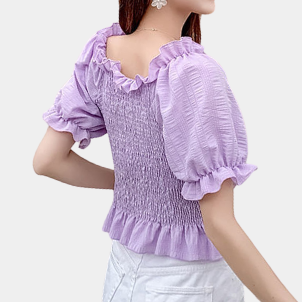 Agnes – Modern Puff Sleeve Summer Blouse