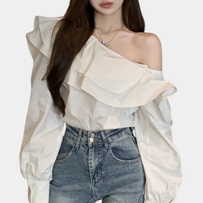 Alena™ - Elegant Off-Shoulder Blouse for Women