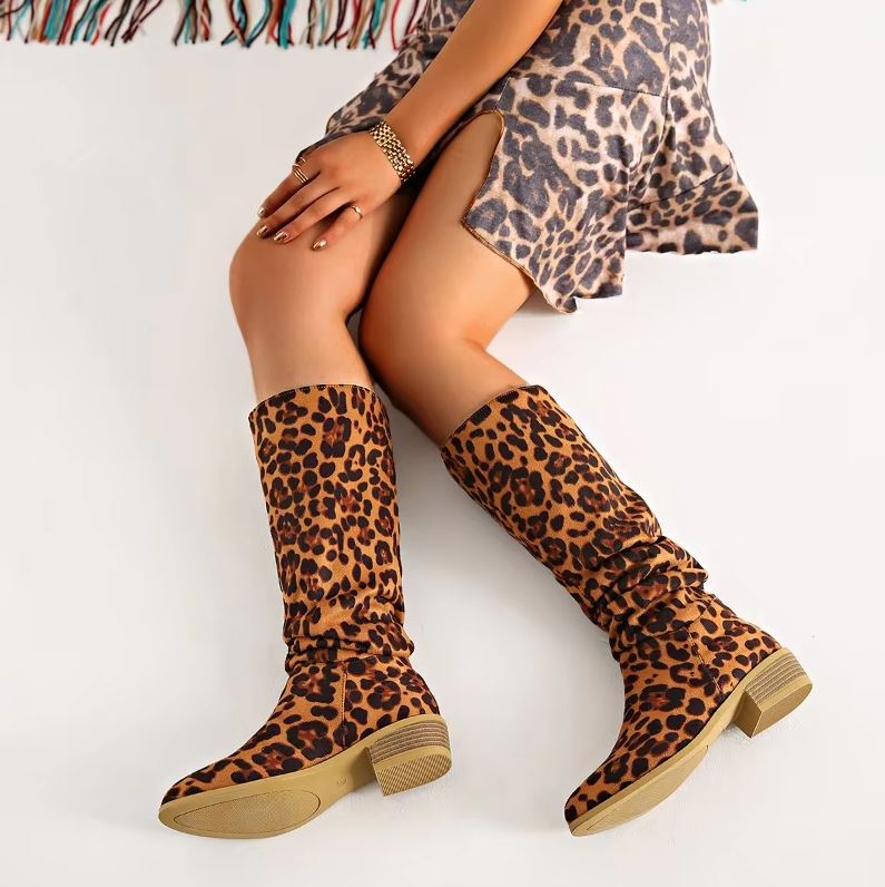 Stylish Orthopedic Boots with Leopard Print | Comfortable Support for Everyday Wear