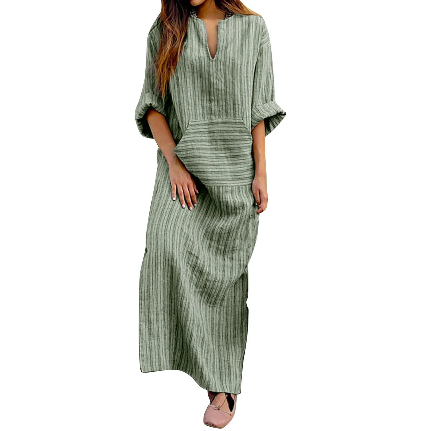 Flowy Striped Women Dress