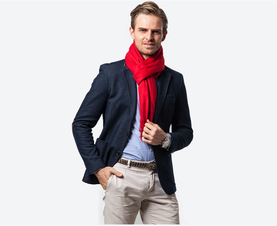 Red Cashmere Scarf | Soft & Warm Cashmere Scarf for Winter