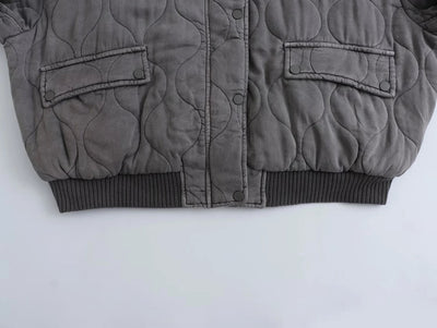 Lucy™ Quilted Bomber Jacket | Stylish and Cozy Outerwear for Any Occasion