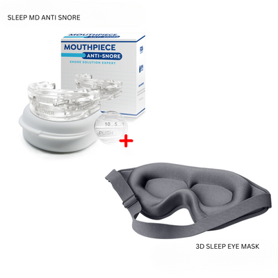 SleepMD Anti Snore + Free Sleeping Mask - Better Sleep Guaranteed!