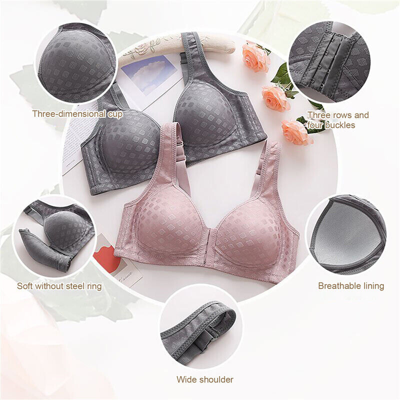 Anti-Sagging Bra | Convenient Front Closure Support Brassiere