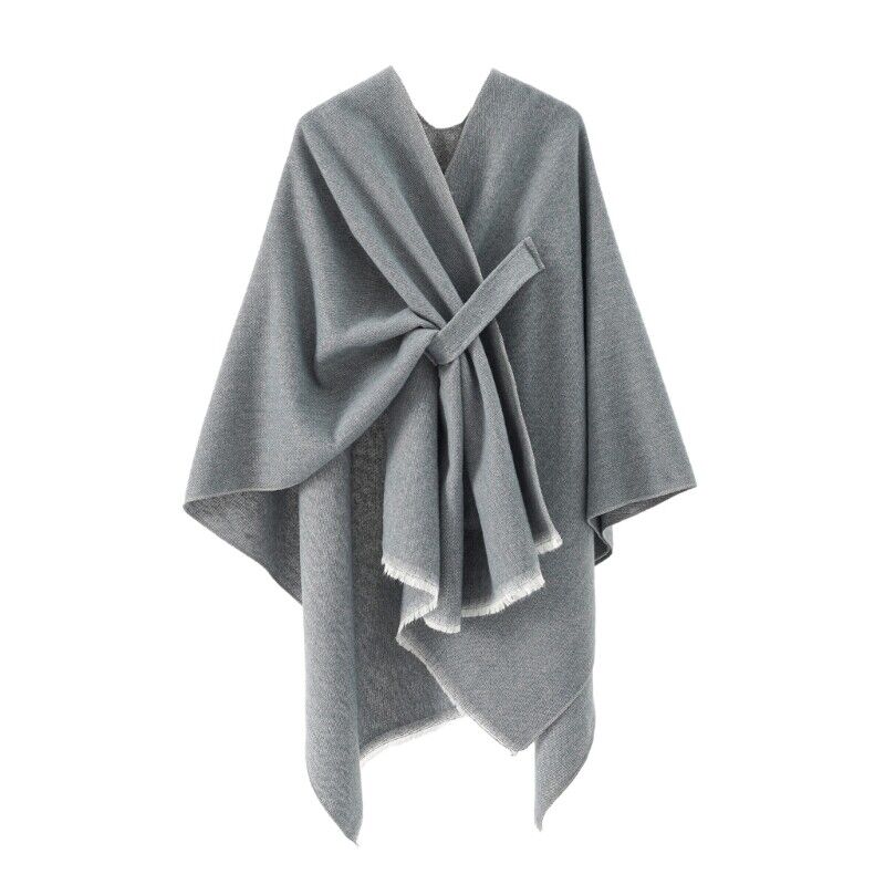 Mia Cashmere Poncho | Retro & Stylish Shawl Cloak for Women