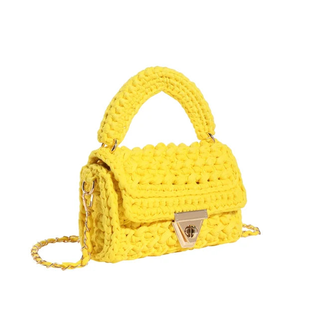 Colorful Rainbow - Crochet Handbag