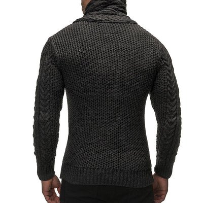 Turtleneck Men's Knitted Sweater | Stylish & Comfortable with Unique Design