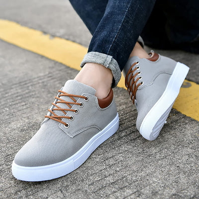 David™ Canvas Sneakers | Stylish Men's Sneakers with White Sole