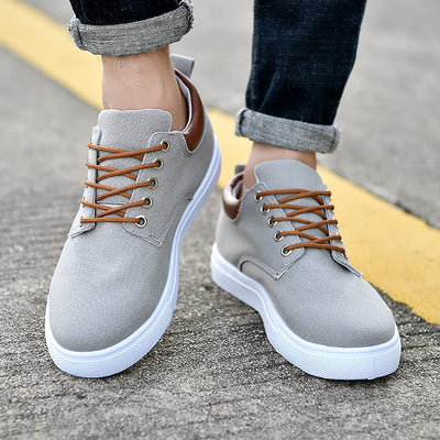 David™ Canvas Sneakers | Stylish Men's Sneakers with White Sole