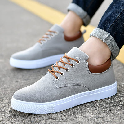 David™ Canvas Sneakers | Stylish Men's Sneakers with White Sole