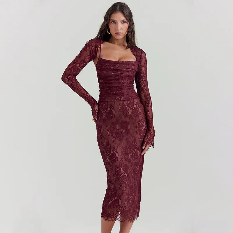 Rose Lace Dress