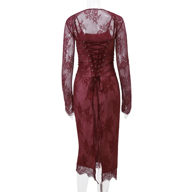 Rose Lace Dress