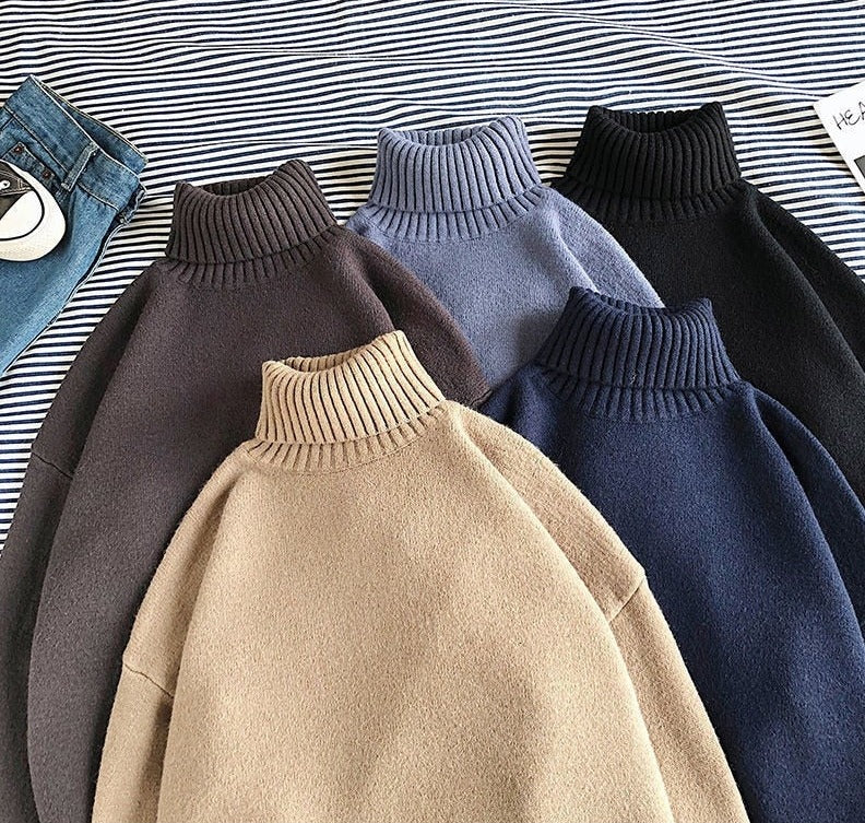 Men's Turtleneck Sweater | Warm & Stylish Knitwear