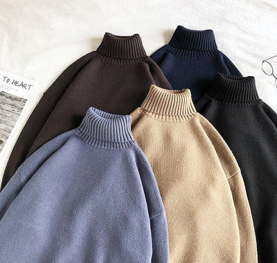 Men's Turtleneck Sweater | Warm & Stylish Knitwear