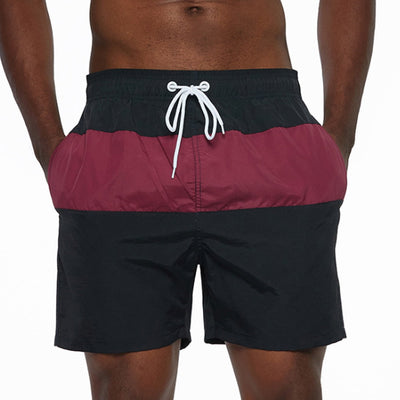 Striped Swimming Shorts | Classy Men's Swimwear with Drawstring