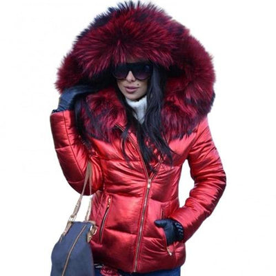 Alisa Winter Parka | Fur Hooded and Quilted Jacket