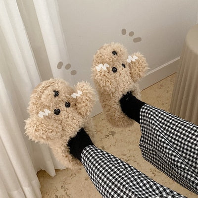 Fluffy Animal Slippers | The Cutest Winter Slippers