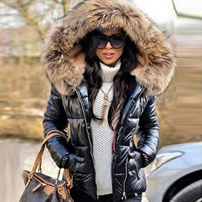 Alisa Winter Parka | Fur Hooded and Quilted Jacket