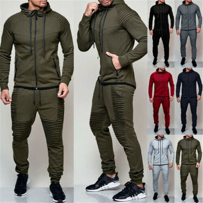 LoungeFlex Tracksuit | Stylish Slim-Fit Hoodie and Jogger Set