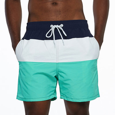 Striped Swimming Shorts | Classy Men's Swimwear with Drawstring