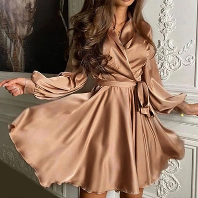 Sascha Satin Dress | An Elegant Women's Dress for Chic Occasions