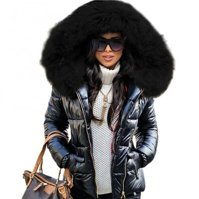 Alisa Winter Parka | Fur Hooded and Quilted Jacket