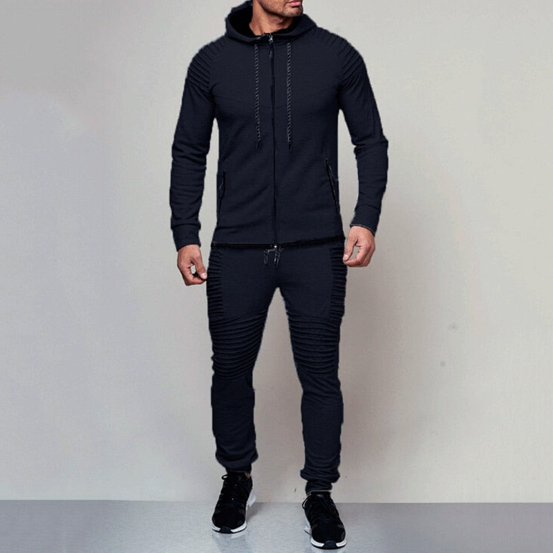 LoungeFlex Tracksuit | Stylish Slim-Fit Hoodie and Jogger Set