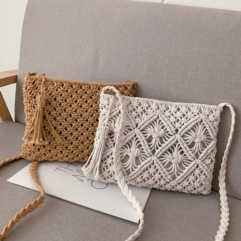 Gwen Woven Shoulder Bag | Stylish & Boho Summer Handbag for Women