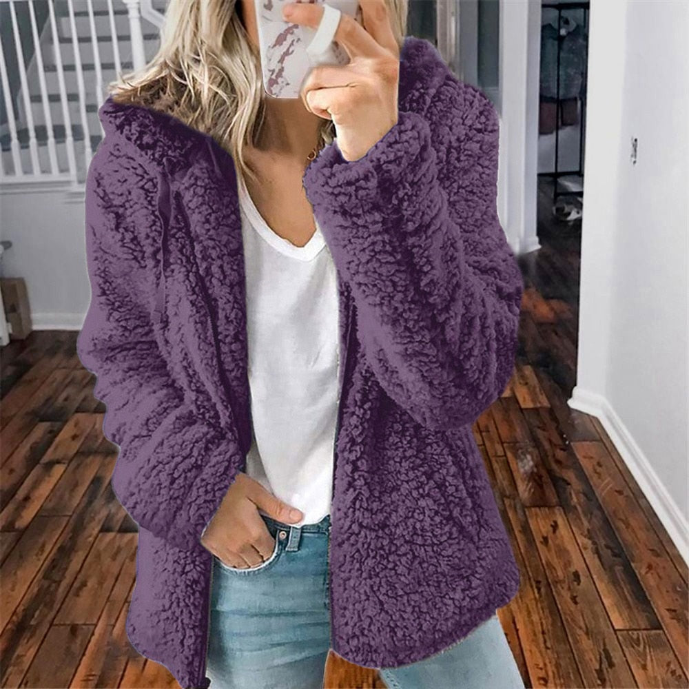 Teddy Hoodie Jacket | Super Soft & Cozy Warm Fleece Jacket